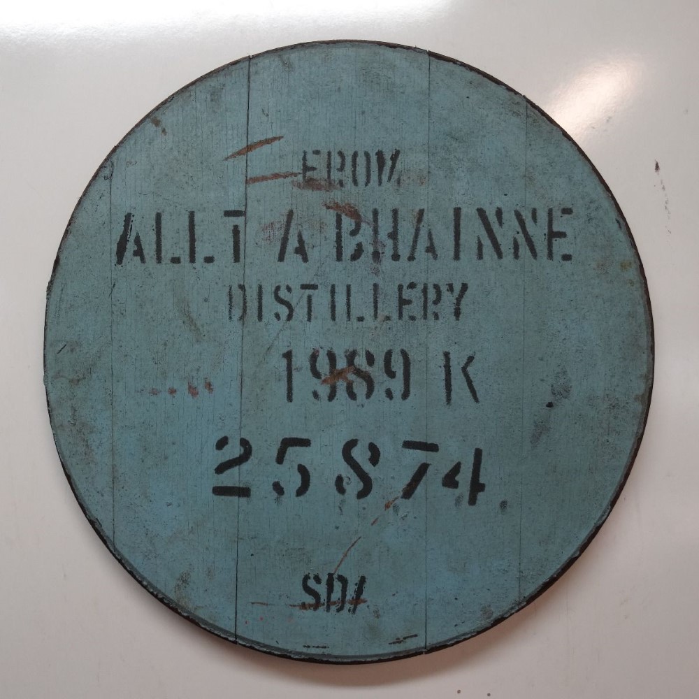 Allt-á-Bhainne Fassdeckel