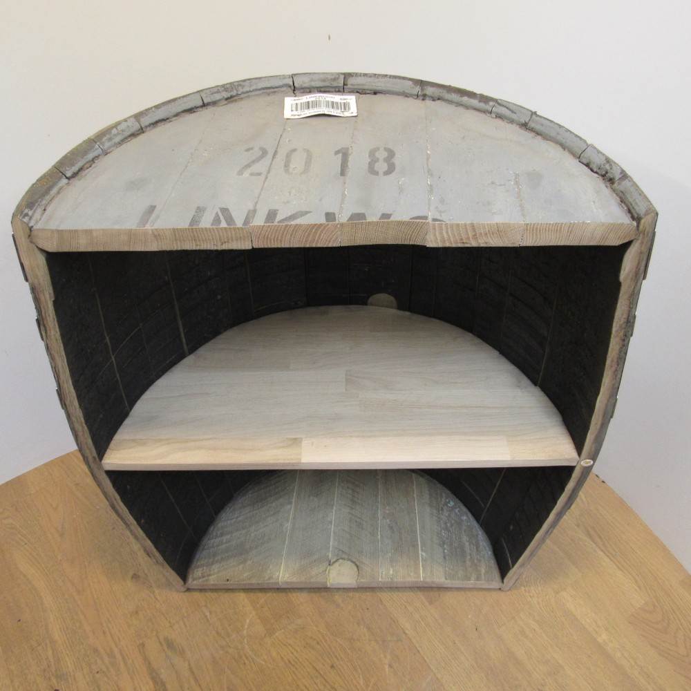 Halbes schottischels Whiskyfass aus der Linkwood Whiskybrennerei aus dem Jahr 2018 mit der Fassnummer 301293, Variante B (1)