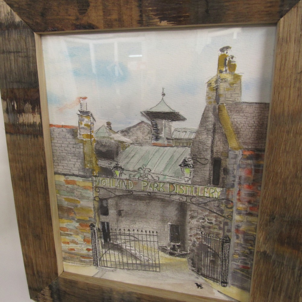 Aquarell "Highland Park"